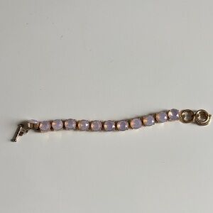 Elegant Gold and Purple Bracelet